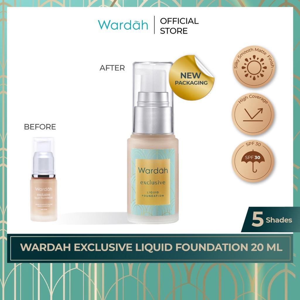 Wardah Exclusive Liquid Foundation | Long-Lasting Matte Finish + SPF 30 – Serba Ada