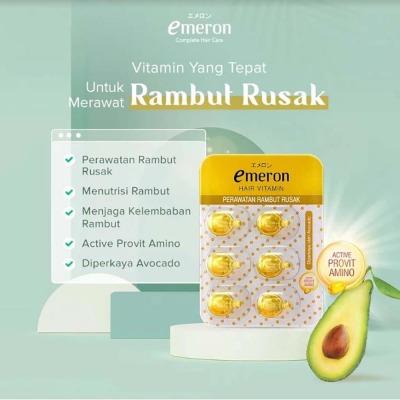 Emeron Damage Care Hair Vitamin – 6 Capsules for Dry & Damaged Hair Repair