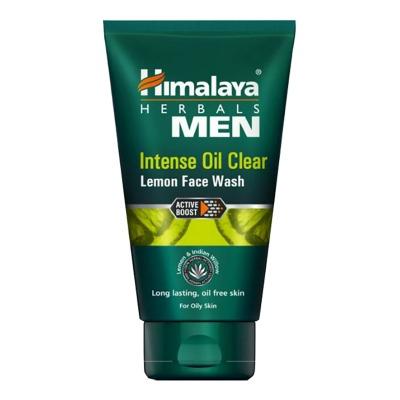 Himalaya Men Intense Oil Clear Face Wash – 100ml | Deep-Cleansing Lemon Formula for Oily Skin