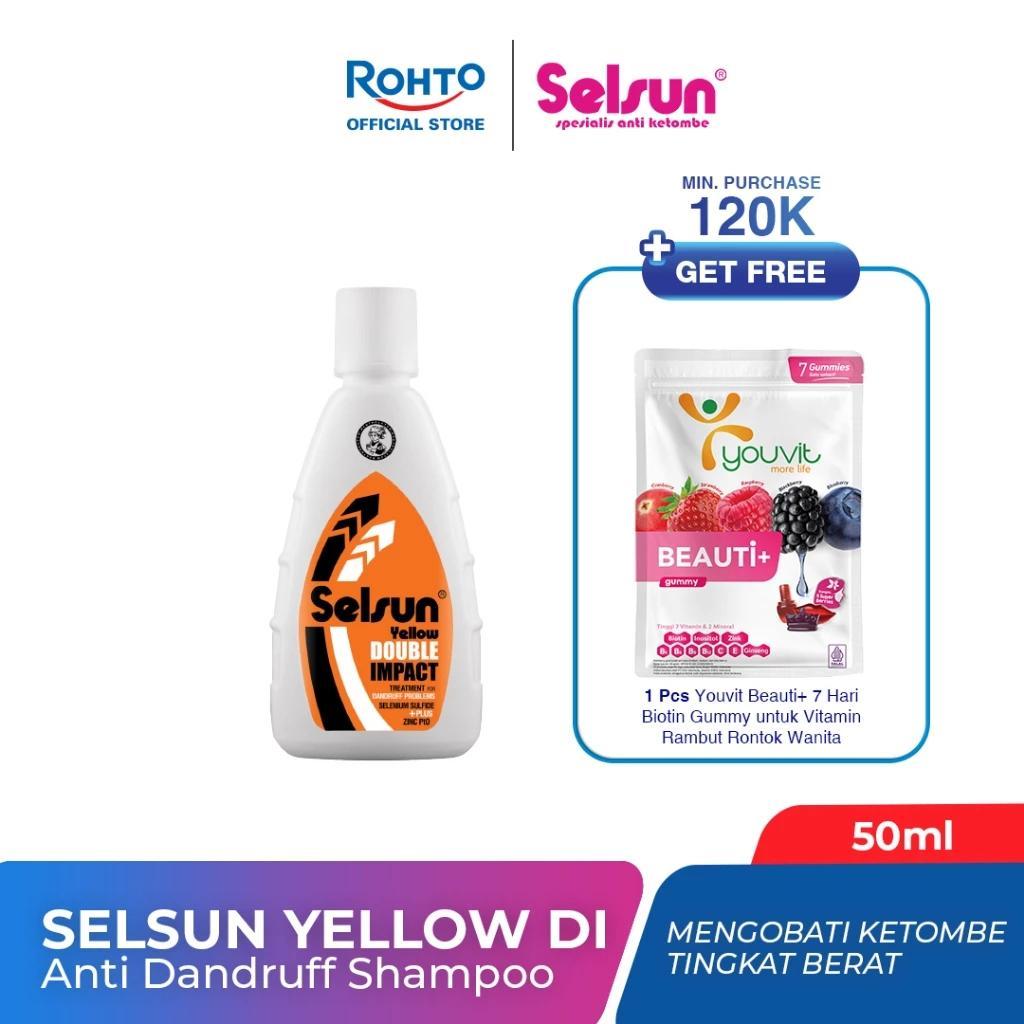Selsun Yellow Double Impact Treatment - 50ml (Get rid of severe dandruff and reduce itching due to dandruff)