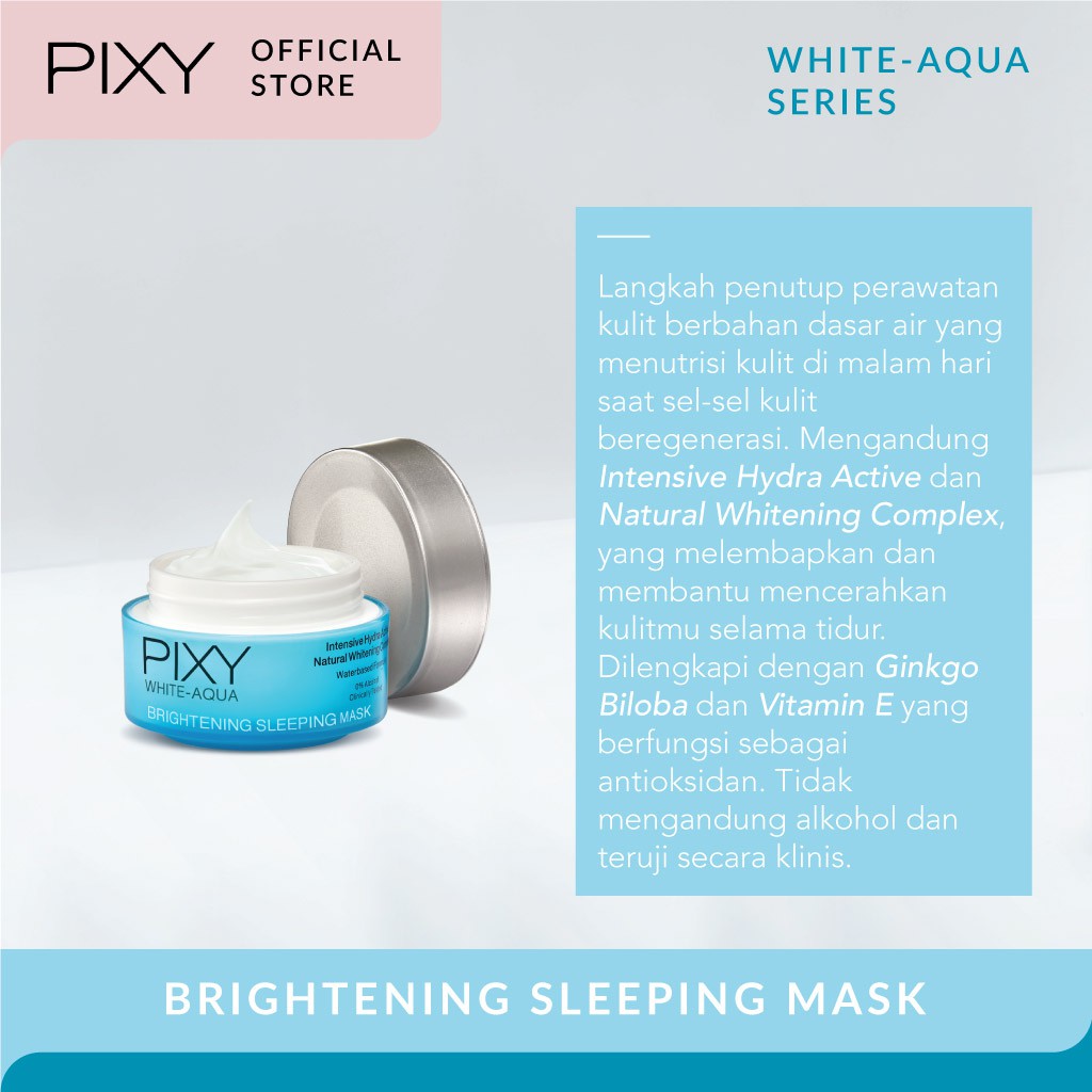 PIXY White Aqua Brightening Sleeping Mask 18gr