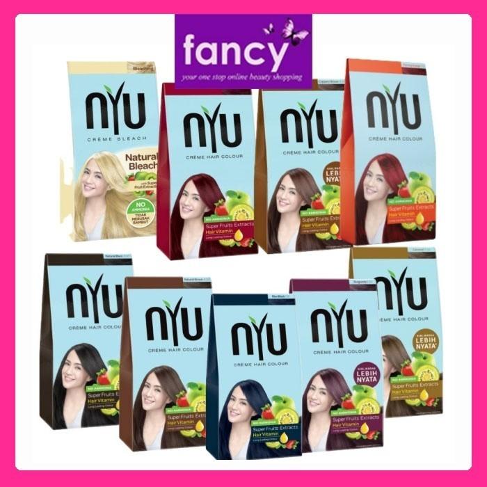 NYU CREME HAIR COLOR Ammonia Free Pewarna Rambut Cat Rambut Natural (Amonia Free)