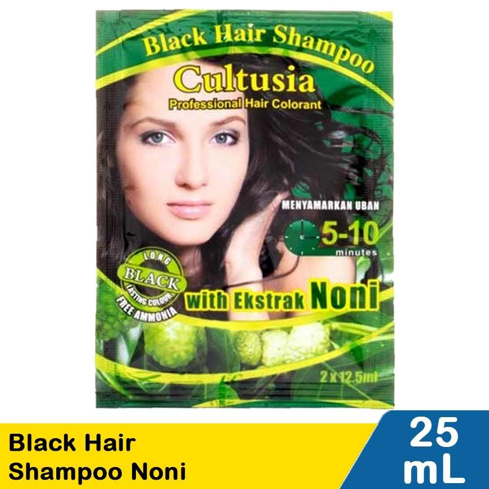 Cultusia Noni Black Hair Shampoo 25ml – Instantly Blacken & Nourish Hair in Just 5 Minutes!