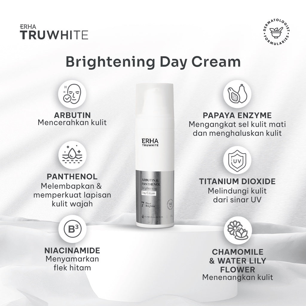 Erha Truwhite Brightening Day & Night - Moisturizer Pagi & Malam