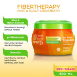 Makarizo Hair Energy Fibertherapy Hair & Scalp Creambath Aloe & Melon 500 mL