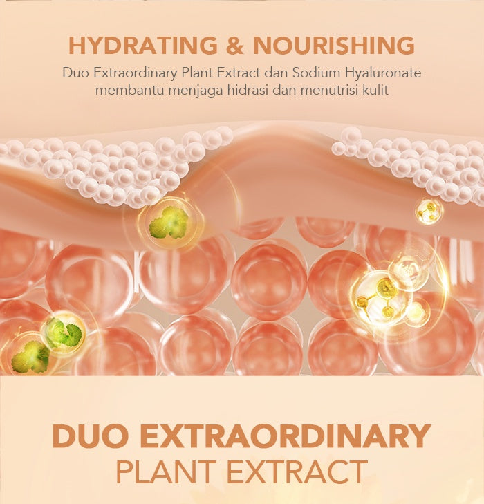 YOU NoutriWear+ Makeup Stay Lock Mist Setting Spray Oil Control Hydrating & Nourishing Tahan Lama Hingga 12 Jam Makeup Lock Kosmetik Mist