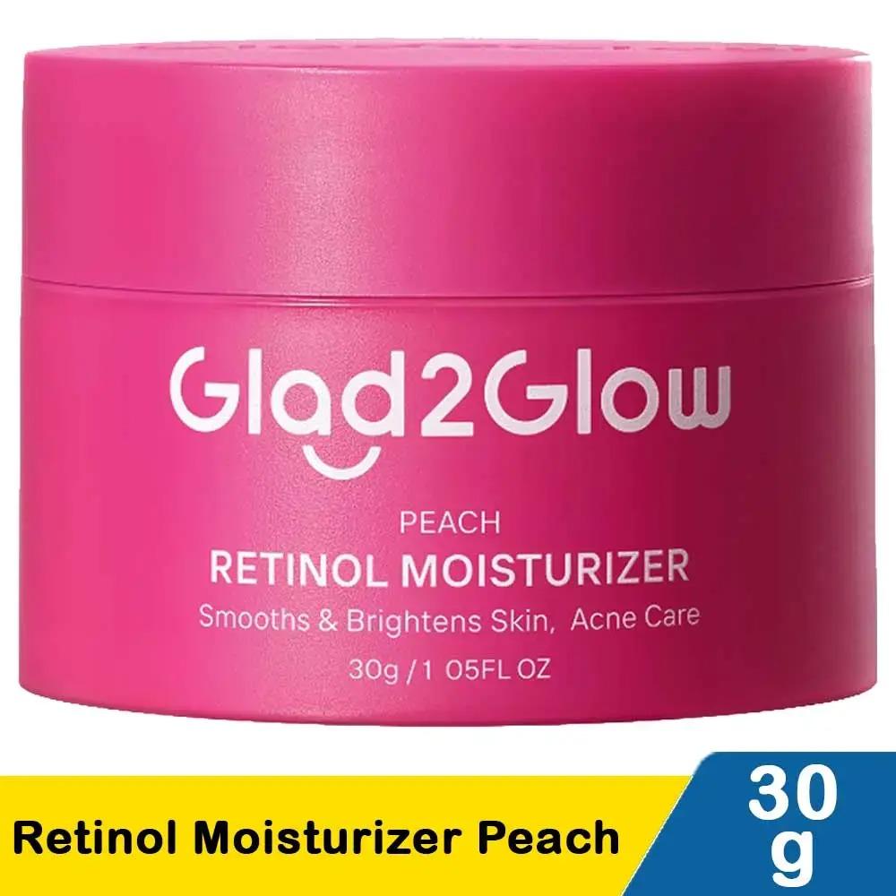 Glad2Glow Retinol Moisturizer Peach 30g | Smooth, Firm & Glow with Gentle Retinol Care