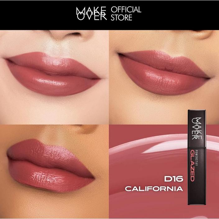 MAKE OVER Powerstay GLAZED LOCK LIP PIGMENT NEW! Lip Gloss yang Transferproof