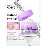 Lumixpert 2% Niacinamide Bright Glow Day Cream memberikan efek kecerahan instan seperti makeup  sekaligus manfaat brightening setara skincare