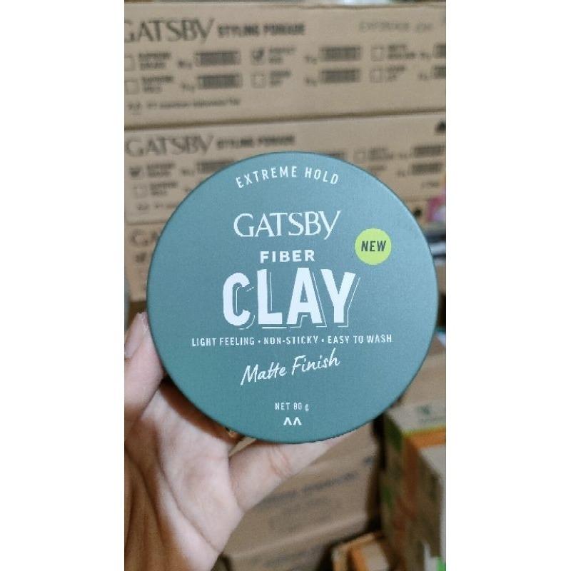 Gatsby Fiber Pomade Glossy Finish 80g – Strong Hold with Flexible Styling & Sleek Shine
