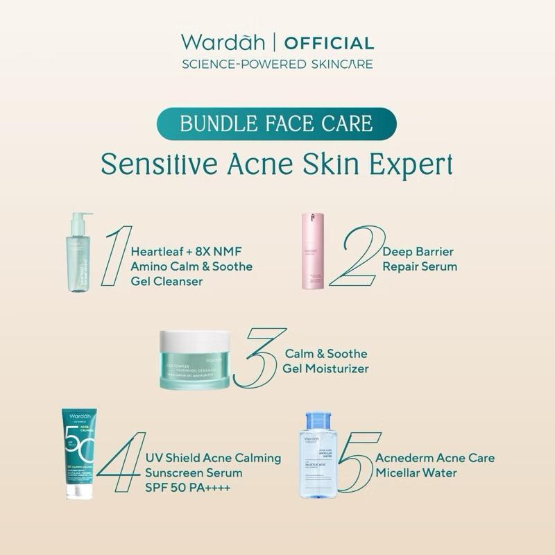 Wardah Beauty Mom’s Glow Kit – Complete Skincare Set for Dry & Sensitive Skin, Dark Spots & Dullness