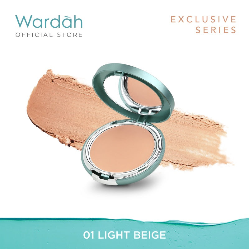 WARDAH Exclusive Creamy Foundation UV Protection - Foundation Cream Dengan Coverage Tinggi dan Tahan Lama - Makeup - Cocok Dipakai dengan Cushion