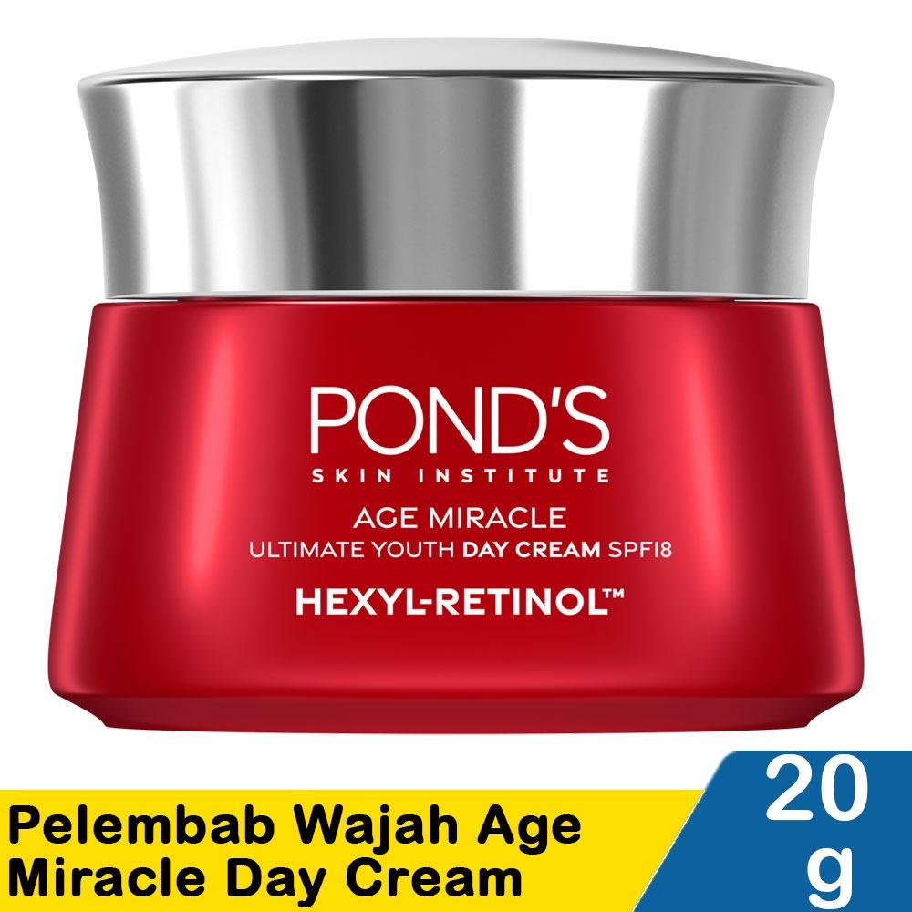 Pond's Age Miracle Day Cream 20g - Ultimate Youth Day Cream with SPF18 & Hexyl-Retinol for Youthful Glow