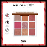 Implora Eyeshadow Palette | Kosmetik Mata | 9 Warna Blenadable Pigmented Halus