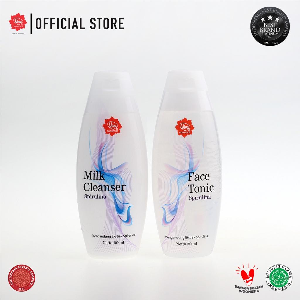 Viva Face Tonic Green Tea 100ml / Bengkoang / Spirulina / Lemon / Normal / Cucumber
