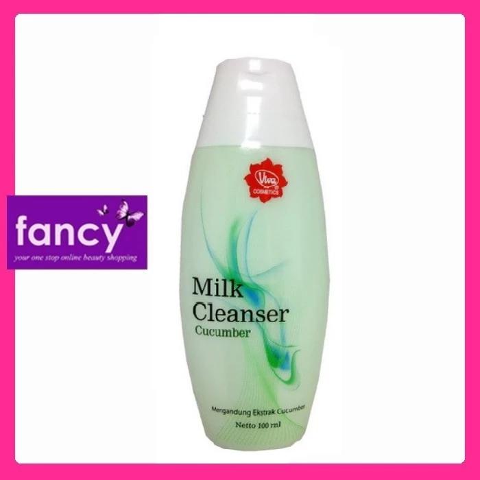 Viva Milk Cleanser Cucumber 100ml - Oil Control & Black Spot Treatment with Cucumber Extract & Emollient for Soft Skin