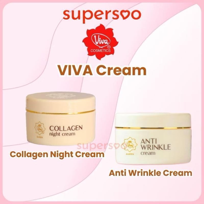 Viva Glow Duo: Collagen & Anti-Wrinkle Night Cream Set – 22g Each