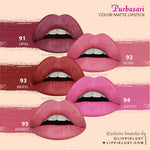 Purbasari Lipstick Color Matte Pcs/ Lipstick Matte / Lipstick tahan 12jam - Ringan dan lembut di bibir