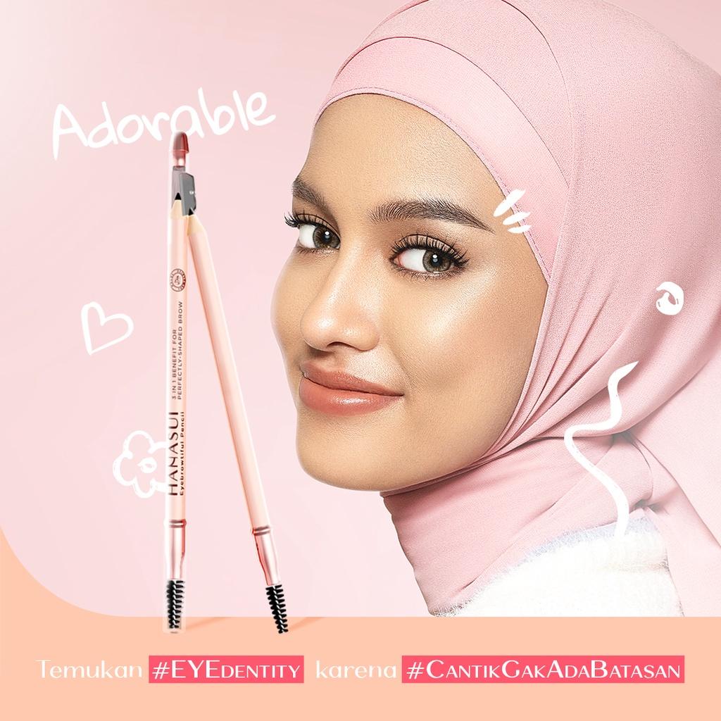 HANASUI Eye Makeup Series - Mascara, 2-in-1 Eyebrow Pencil, Eyeliner & Eyemazing Tools with Eyebrowful Pencil 3-in-1 and Eyedorable Mascara