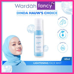 Wardah Lightening Face Mist 60ml - Spray 3-in-1Untuk Primer, Setting Spray & Refresh