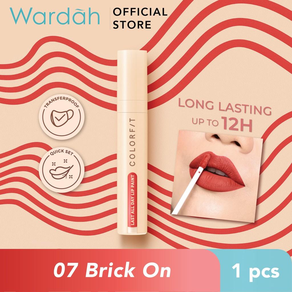 Wardah Colorfit Last All Day Lip Paint 4g | 12H Long-Lasting | Transferproof | Intense Color in One Swipe | Serba Ada!
