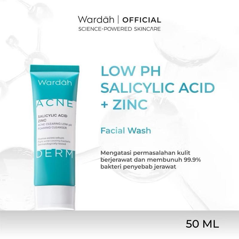 Wardah GlowGuard Acne-Fighting Foaming Cleanser with Salicylic Acid & Zinc – Low pH Formula