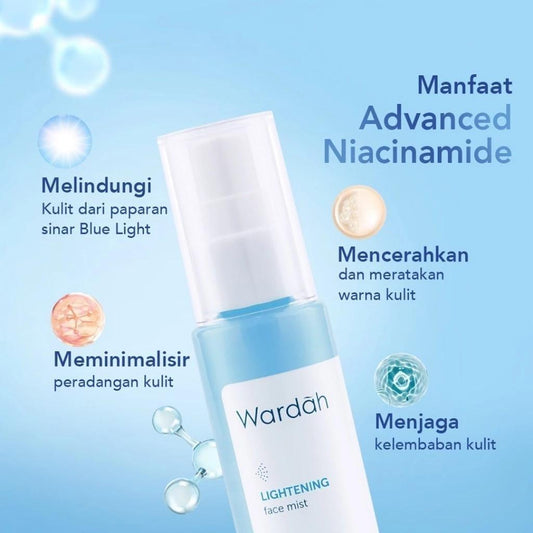 Wardah Lightening Face Mist 60ml - Skin Whitening Spray
