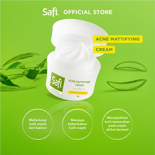 SAFI - Naturals - Acne Mattifying Cream TTO 20gr - Kulit Berjerawat