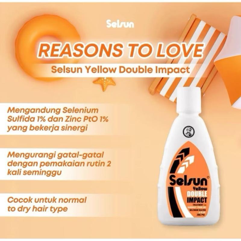 SELSUN Double Impact Anti-Dandruff Power Shampoo – 50ml / 100ml