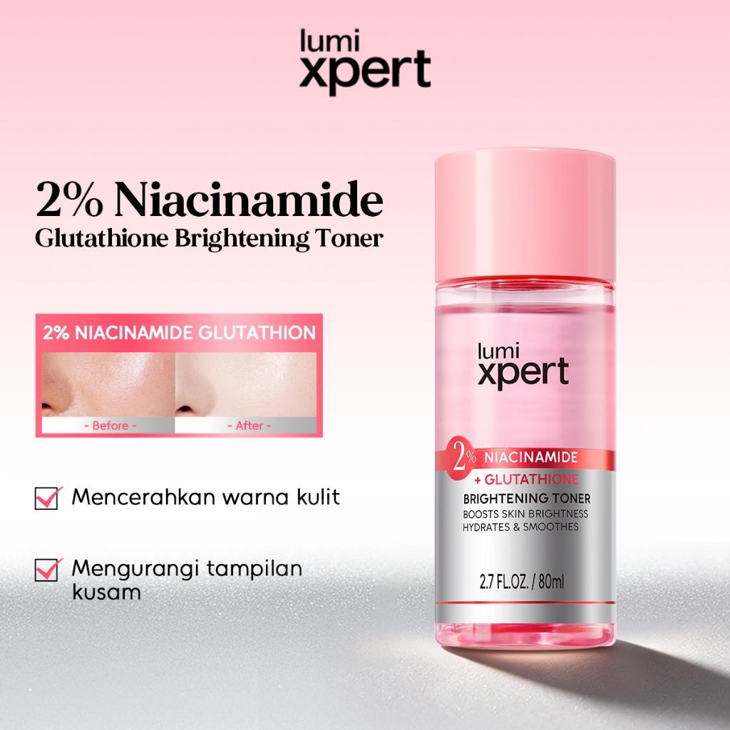 Lumixpert 2% Niacinamide Brightening Toner Mencerahkan warna kulit, mengurangi tampilan kusam Menghidrasi kulit secara mendalam