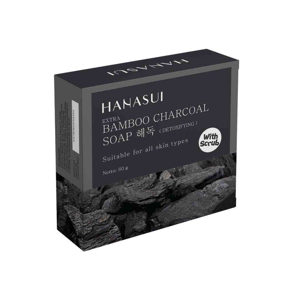 HANASUI Whitening Bar Soap | White Rice / Bamboo Charcoal / Aloe Vera