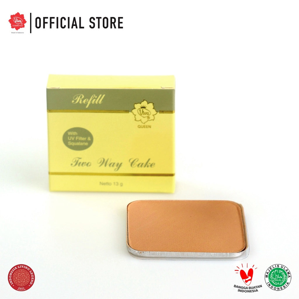 Viva Queen Refill Two Way Cake (UV FILTER) - tersedia 5 varian warna - 13 gr