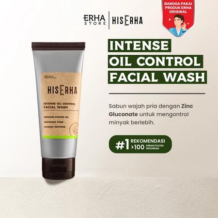 HIS ERHA Intense Oil Control Facial Wash: Your Daily Solution for Oily Skin 100g