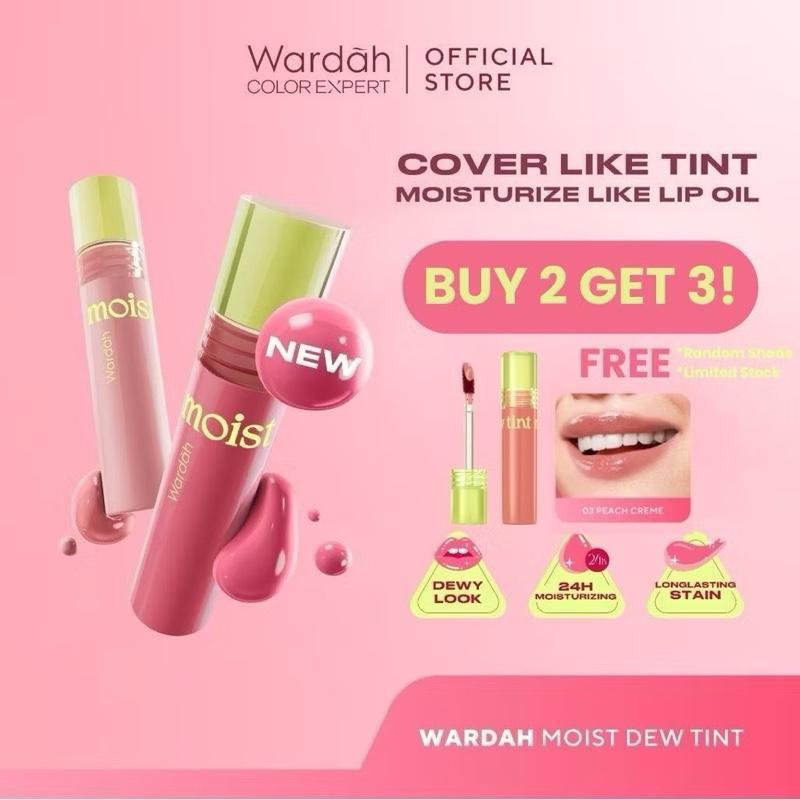 Wardah 24H Glossy Dew Lip Tint with Oatmilk & Pentavitin – Longwear, School-Safe & Hydrating Stain