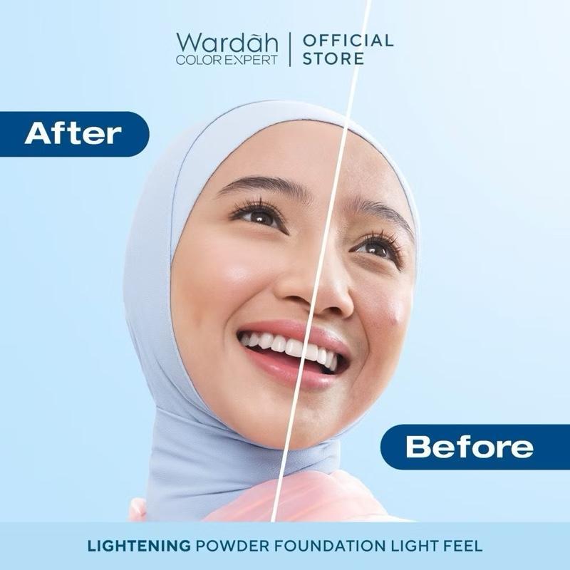 [BUNDLE] Wardah Lightening TWC Set – Long-Wear Powder + Refill Combo for Flawless Skin