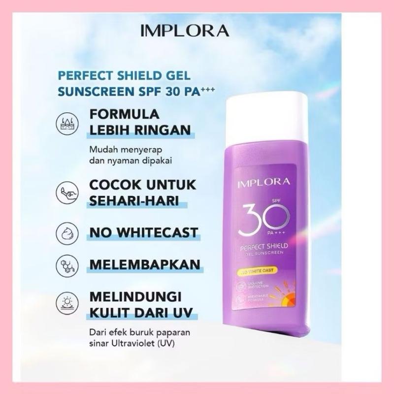 Implora SPF 30+ Gel Sunscreen for All-Day UV Shield & Smooth Glow Finish