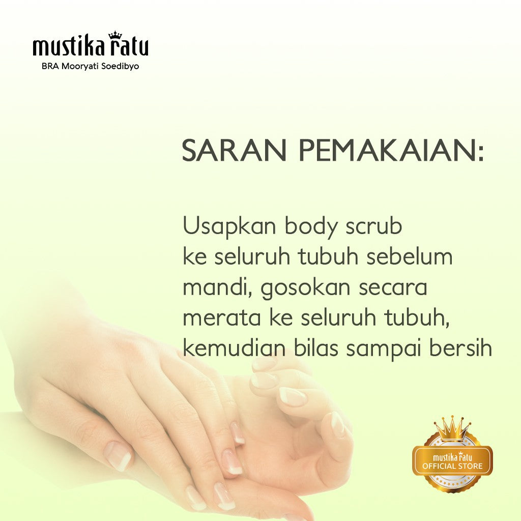Mustika Ratu Body Scrub Kopi 200gr mengangkat sel kulit mati dengan aroma kopi