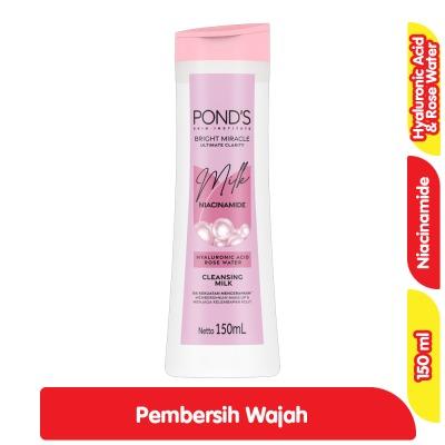 Pond's Bright Miracle Niacinamide Facial Cleanser Milk – Radiant Skin Formula 150ml