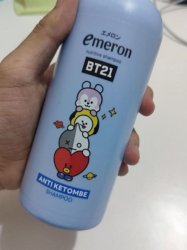 Emeron BT21 Anti-Dandruff Shampoo 340ml – Flake-Free, Smooth Hair with Nutritive Power + BTS Edition!
