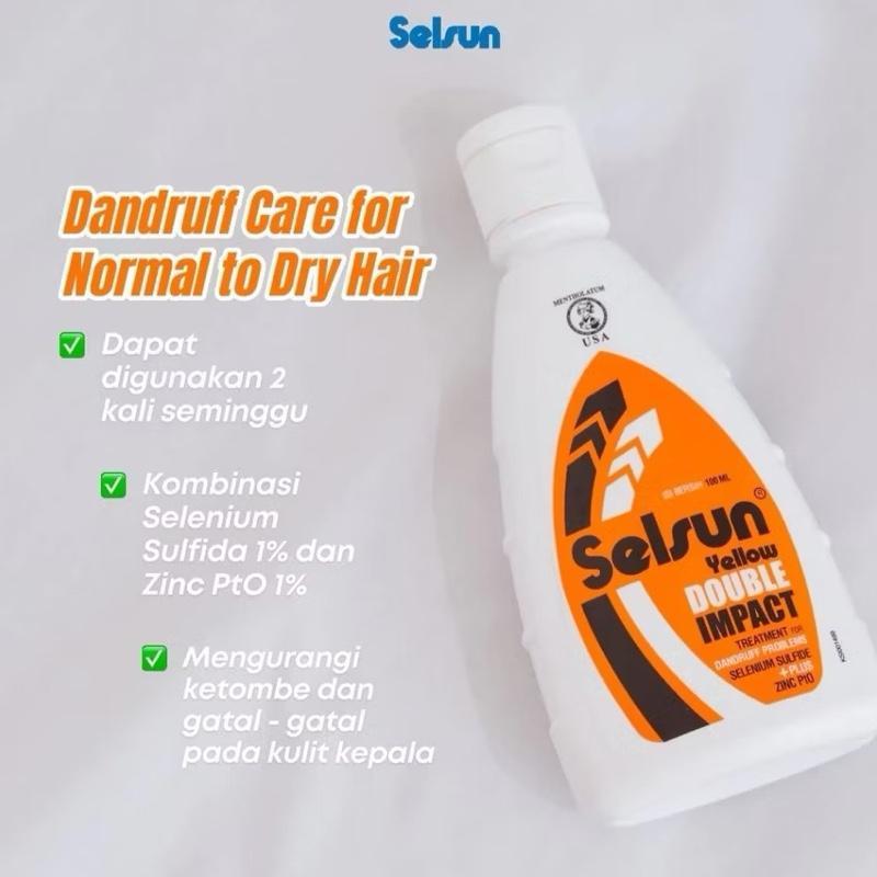 SELSUN Double Impact Anti-Dandruff Power Shampoo – 50ml / 100ml