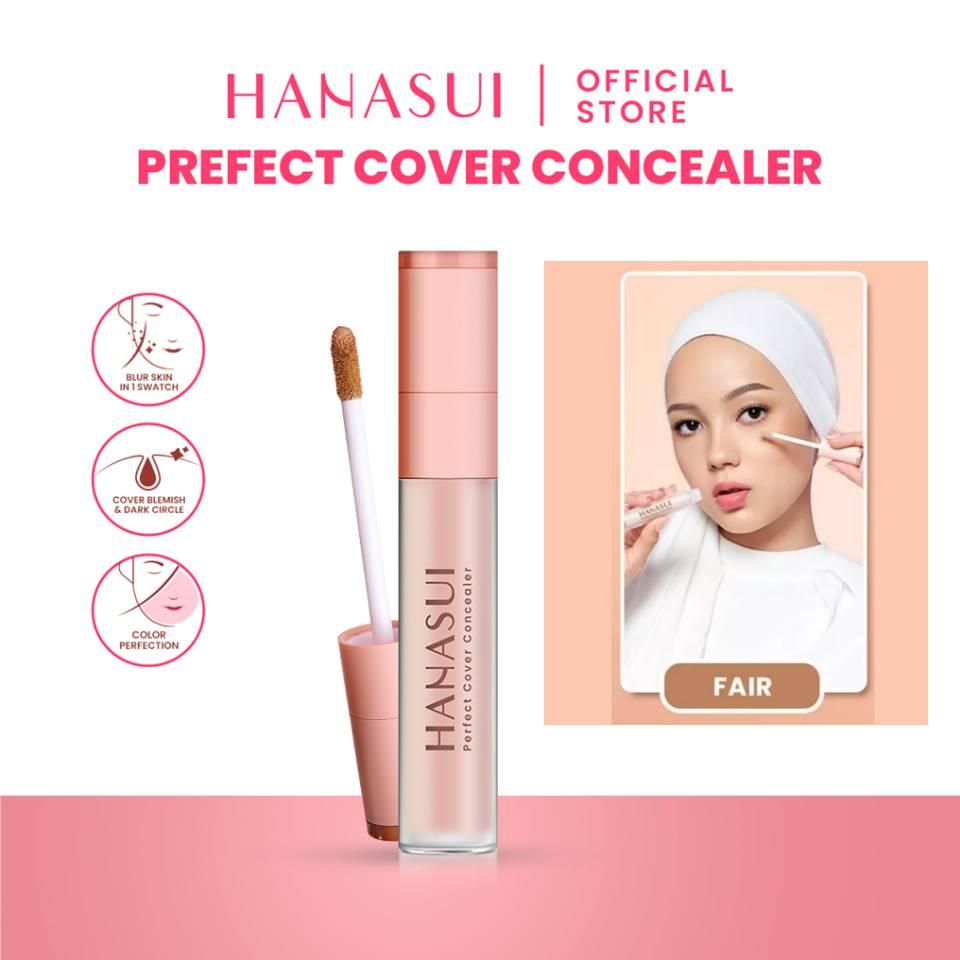 Hanasui Base Make Up Series - Poreless Mattifying Primer Perfect Stay Foundation & Perfect Cover Concealer Makeup Set