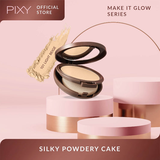 PIXY Make It Glow Silky Powdery Cake 101 Light Beige