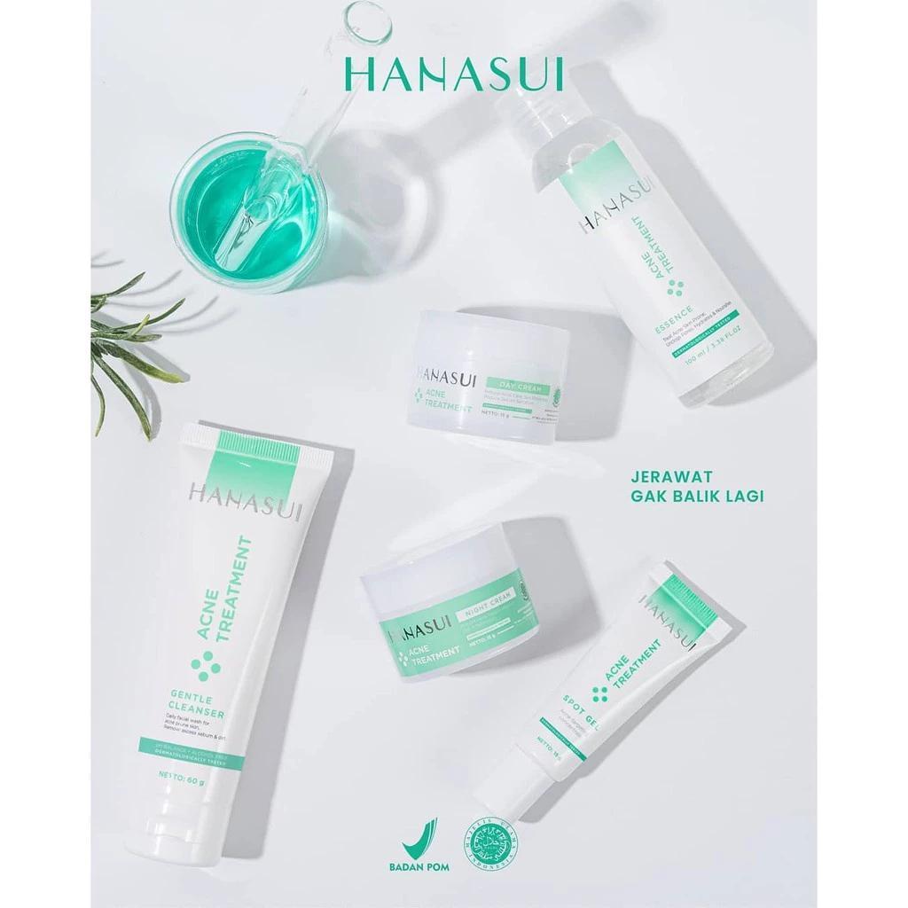 HANASUI Acne Skincare Routine | Wash, Spot Gel, Essence, Day & Night Cream for Clearer Skin