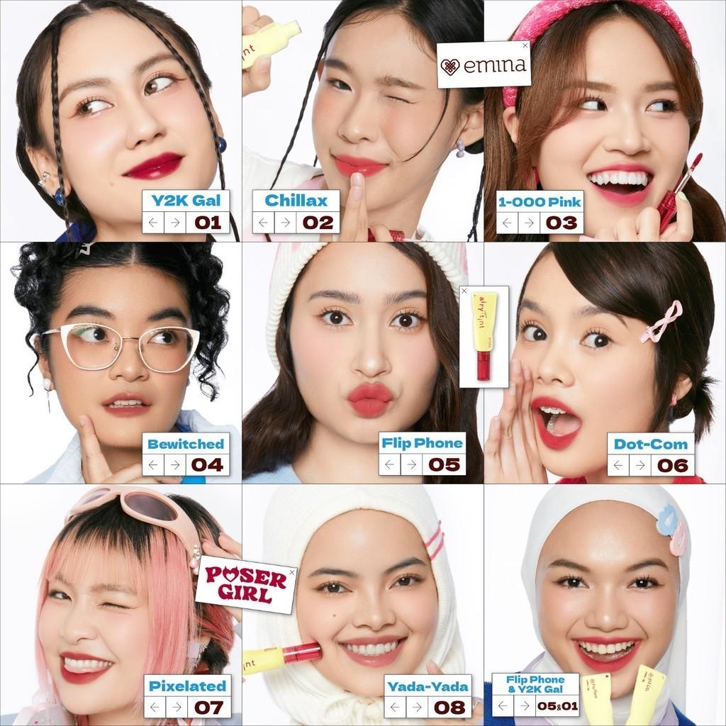 Emina Airy Surprise Airy Tint 3g + Keychain | Lightweight Waterproof Long Lasting Lip Stain