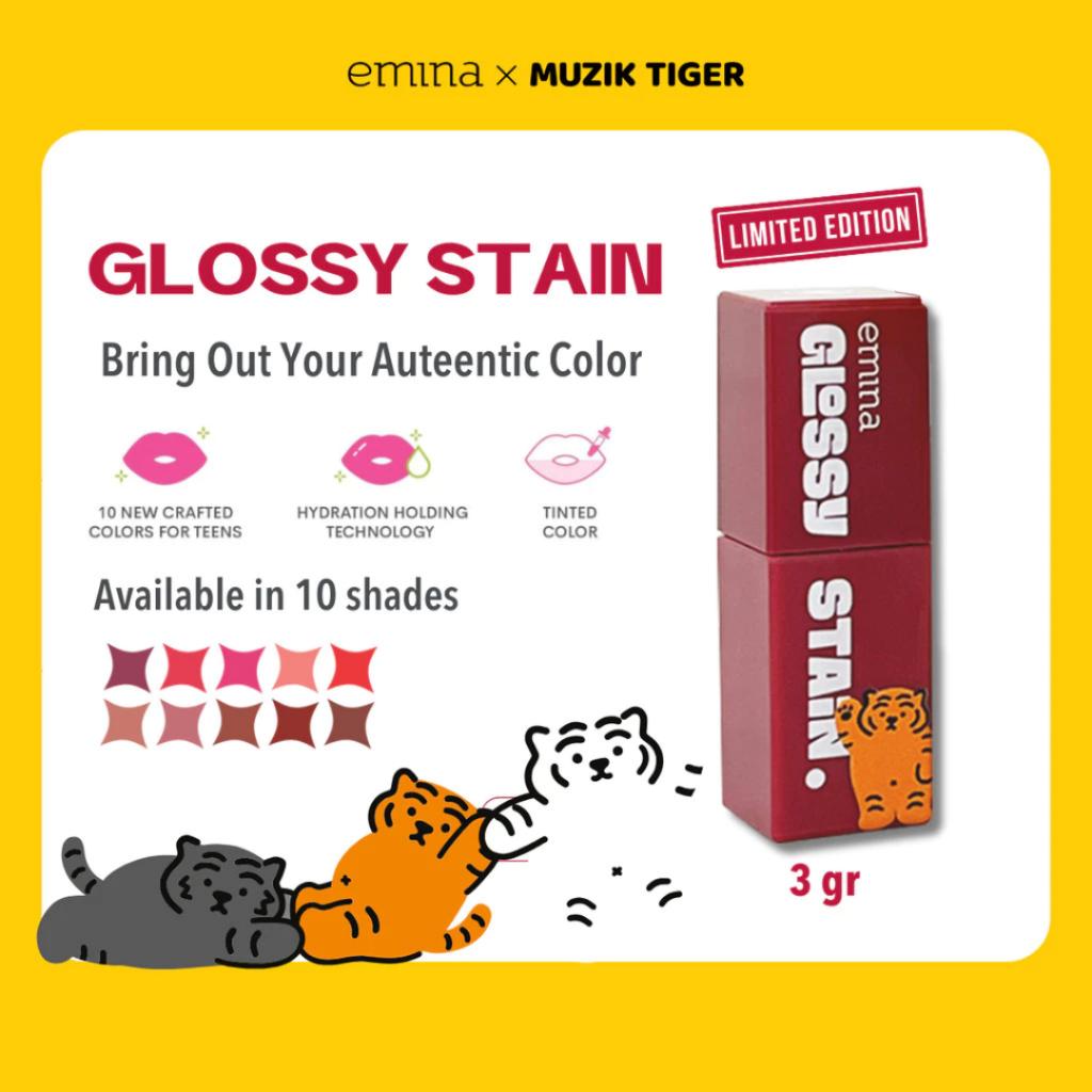 EMINA - Glossy Stain Lip Tint | Lightweight Long Lasting Lip Stain