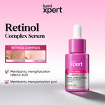 Lumixpert Retinol Complex Serum 20ml Membantu regenerasi kulit dengan stabil untuk merawat kulit berjerawat, menghaluskan tekstur