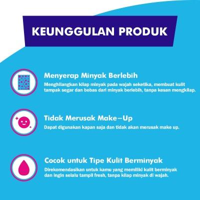 Clean & Clear Oil Control Film – Instant Oil Absorbing Sheets for Face 60 Sheets