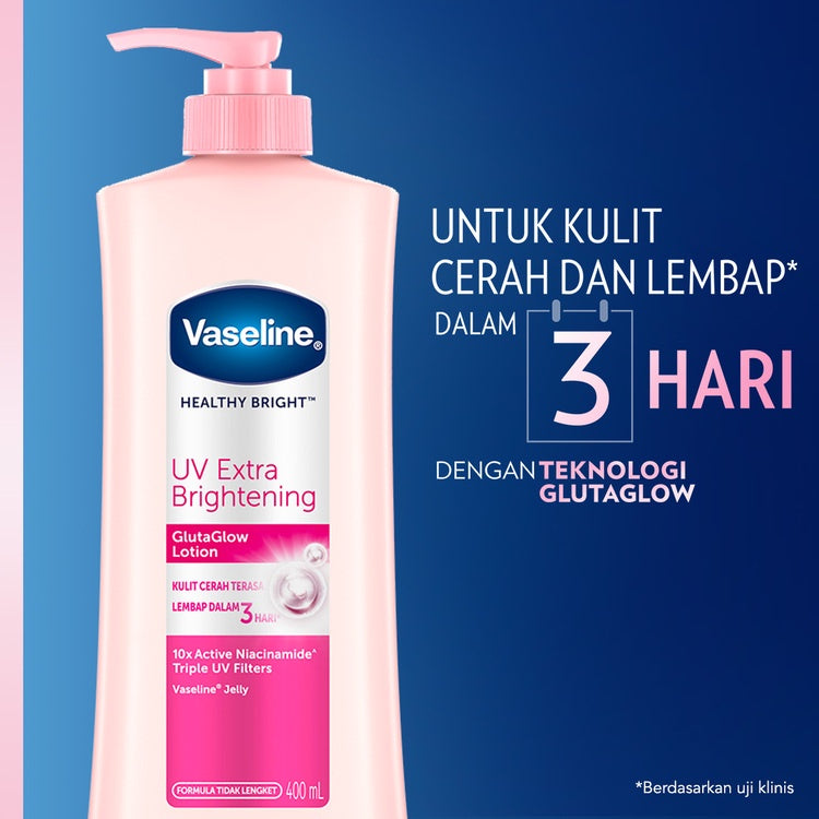 Vaseline Lotion Healthy Bright UV Extra Brightening 100ml Twin Pack