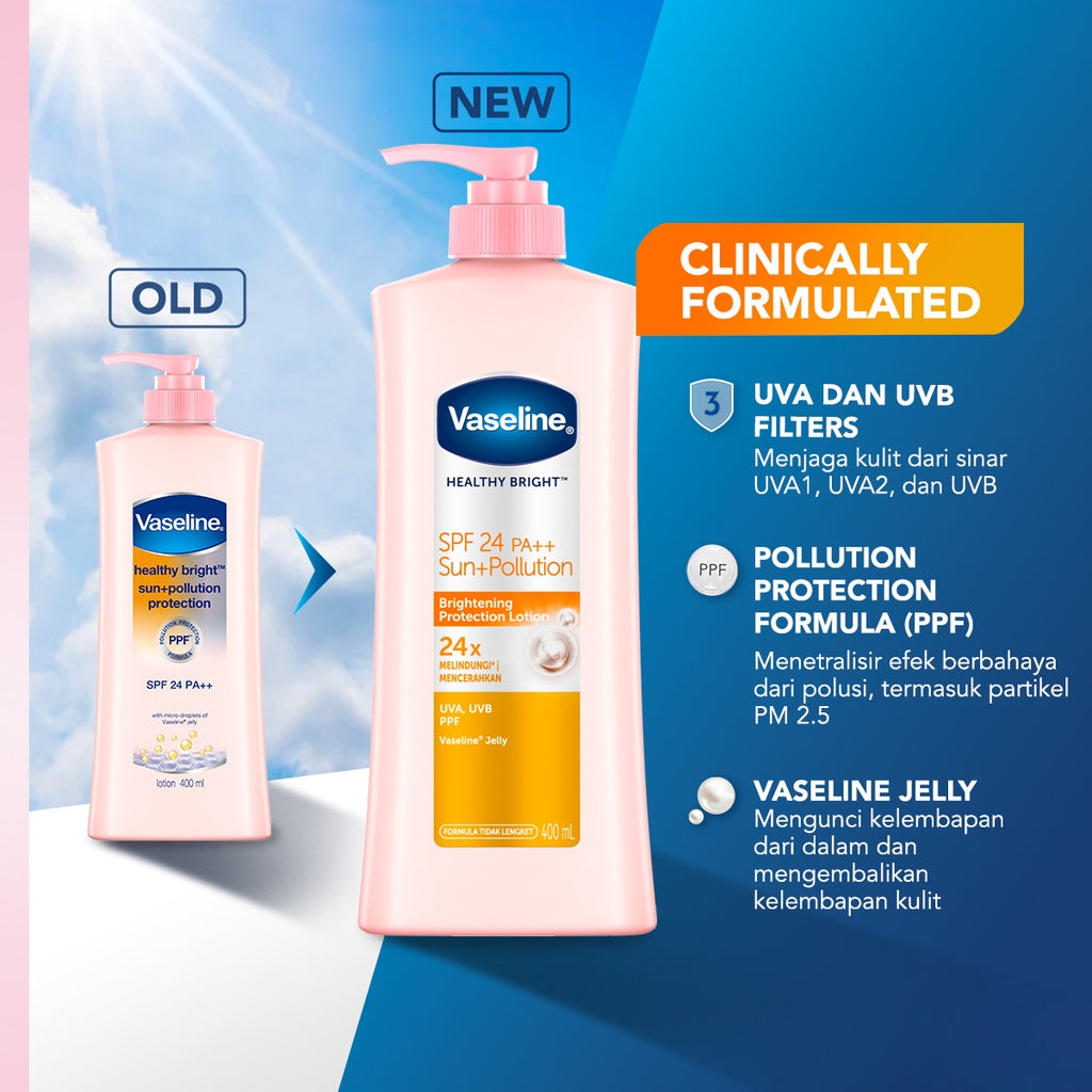 Vaseline Lotion Healthy Bright SPF24 PA++ 100ml Twin Pack