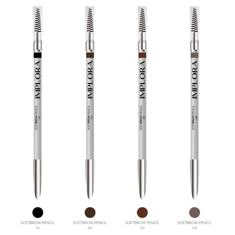 Implora Softbrow Eyebrow Pen - Creamy Texture, Pektol, Black & Brown